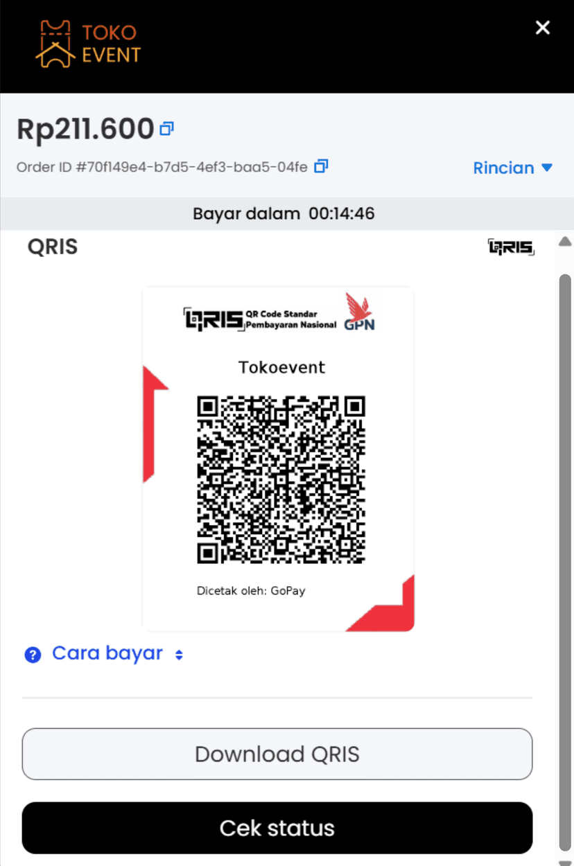 Selesaikan Pembayaran